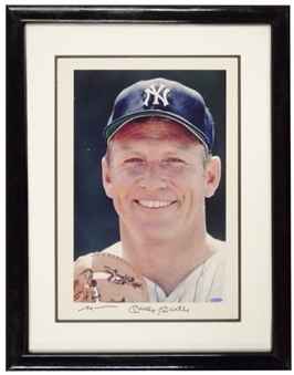 Mickey Mantle Autographed Leifer Print (Upper Deck Authenticated)
